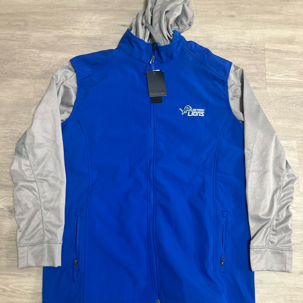 **NEW** Detroit Lions Dunbrooke Black Jacket with Gray Lining sz 2XL